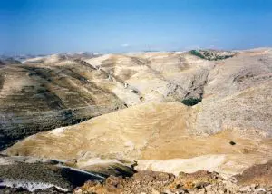 Tell al-Qurein, the possible site of the Nain mentioned by Josephus, and perhaps, also, the location of the Nain in the Gospel of Luke. Photo: Jeffrey Magnuson. © JerusalemPerspective.com.