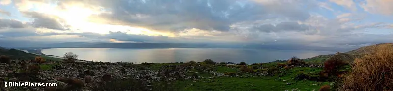 Sea of Galilee from the east