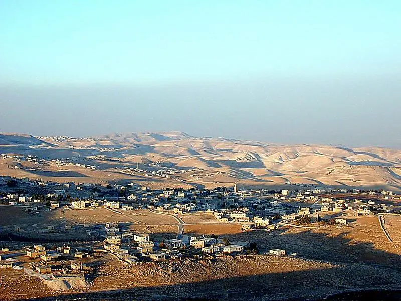 The Judean Wilderness. The journey from Jericho to Jerusalem is an arduous trip of 18 miles (29 km.). From an elevation of 800 feet (250 m.) below sea level to the summit of the Mount of Olives at 3,000 feet (940 m.) above sea level, Jesus and the other pilgrims would have climbed nearly 4,000 feet (1,250 m.) in the day's journey. Furthermore, the terrain of the Judean Wilderness is dry, rugged, and with few sources of water. This un-populated region provided seclusion and refuge for those like Jesus' forerunner, John the Baptist.