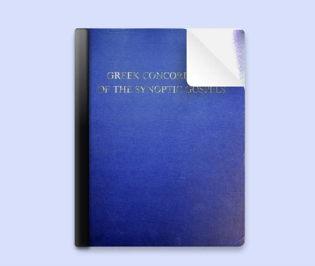 A Comparative Greek Concordance of the Synoptic Gospels