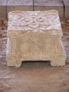 Wide view of the limestone table from Magdala. Photo courtesy of Joshua N. Tilton.