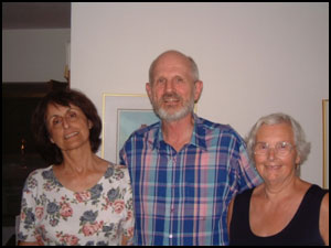 Josa Bivin, David Bivin and Barbara Chambers in Jerusalem, Israel.
