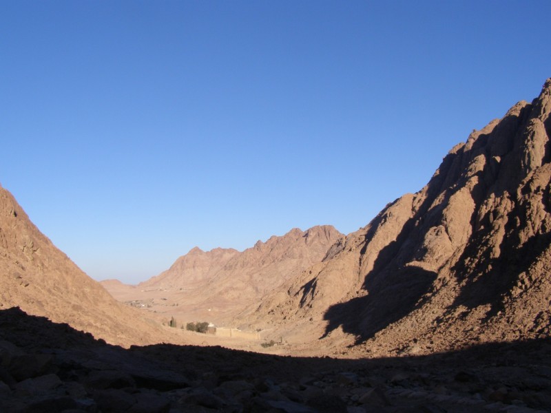 St. Catherine's monastery, one of the world's oldest Christian monasteries, at the foot of the traditional site of Mount Sinai. (Photo courtesy of Douglas Priore.)