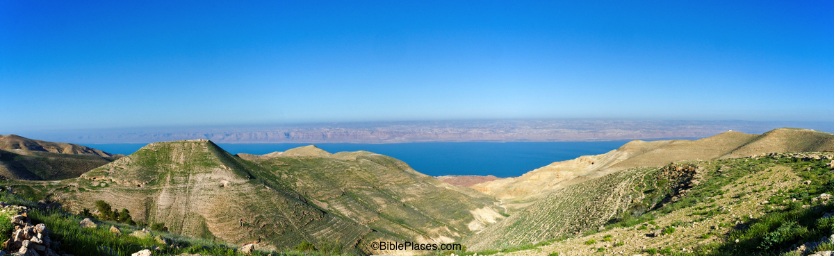 Panoramic view of Macherus from the east. Photo courtesy of BiblePlaces.com.