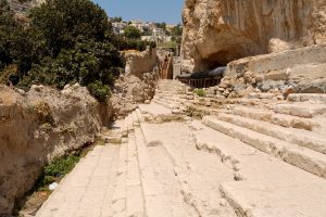 Pool of Siloam excavations from south. Photo courtesy of <a href="https://www.bibleplaces.com/" target="_blank" rel="noopener noreferrer" class="nolightbox">BiblePlaces.com</a>.