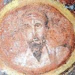 A fresco portrait (late fourth-cent. C.E.) of the apostle Paul from the St. Teleca catacomb in Rome. Image courtesy of Wikimeda Commons. 