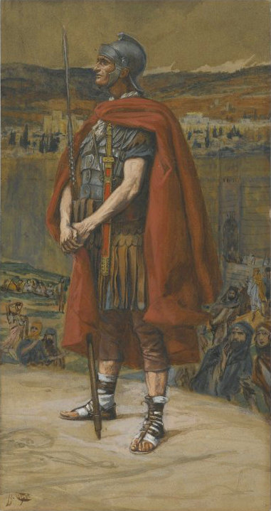 A painting by Jacques (James) Joseph Tissot entitled, "The Centurion." Image courtesy of Wikimedia Commons.