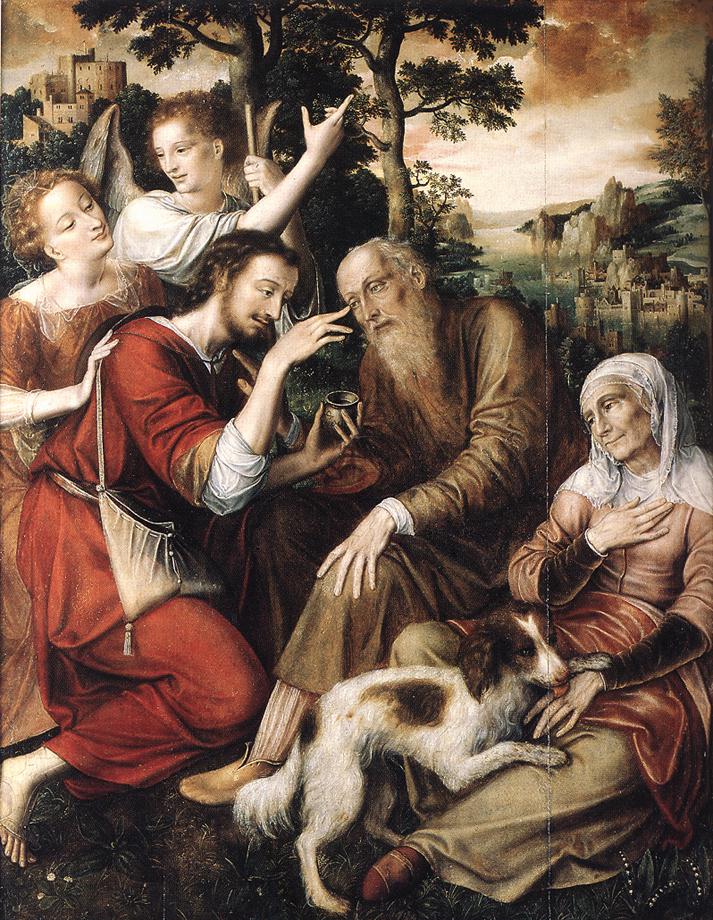 The Healing of Tobit by Flemish artist Jan Matsys (ca. 1550). Image courtesy of Wikimedia Commons. https://commons.wikimedia.org/wiki/File:Jan_Massijs_-_The_Healing_of_Tobit_-_WGA14260.jpg