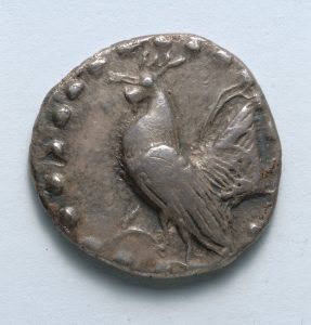 Aegineatan Drachm, c. 482 B.C.E.Image courtesy of the <a href="http://clevelandart.org/art/1917.989" target="_blank" rel="noopener noreferrer" class="nolightbox">Cleveland Museum of Art</a>.