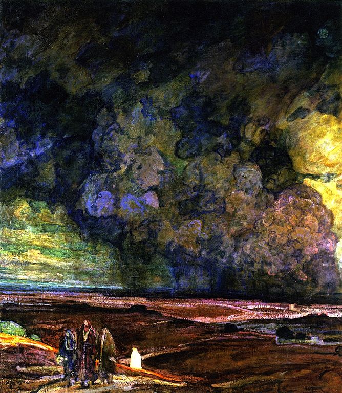 Sodom and Gomorrha as painted by Henry Ossawa Tanner (ca. 1920). Image courtesy of Wikimedia Commons.
