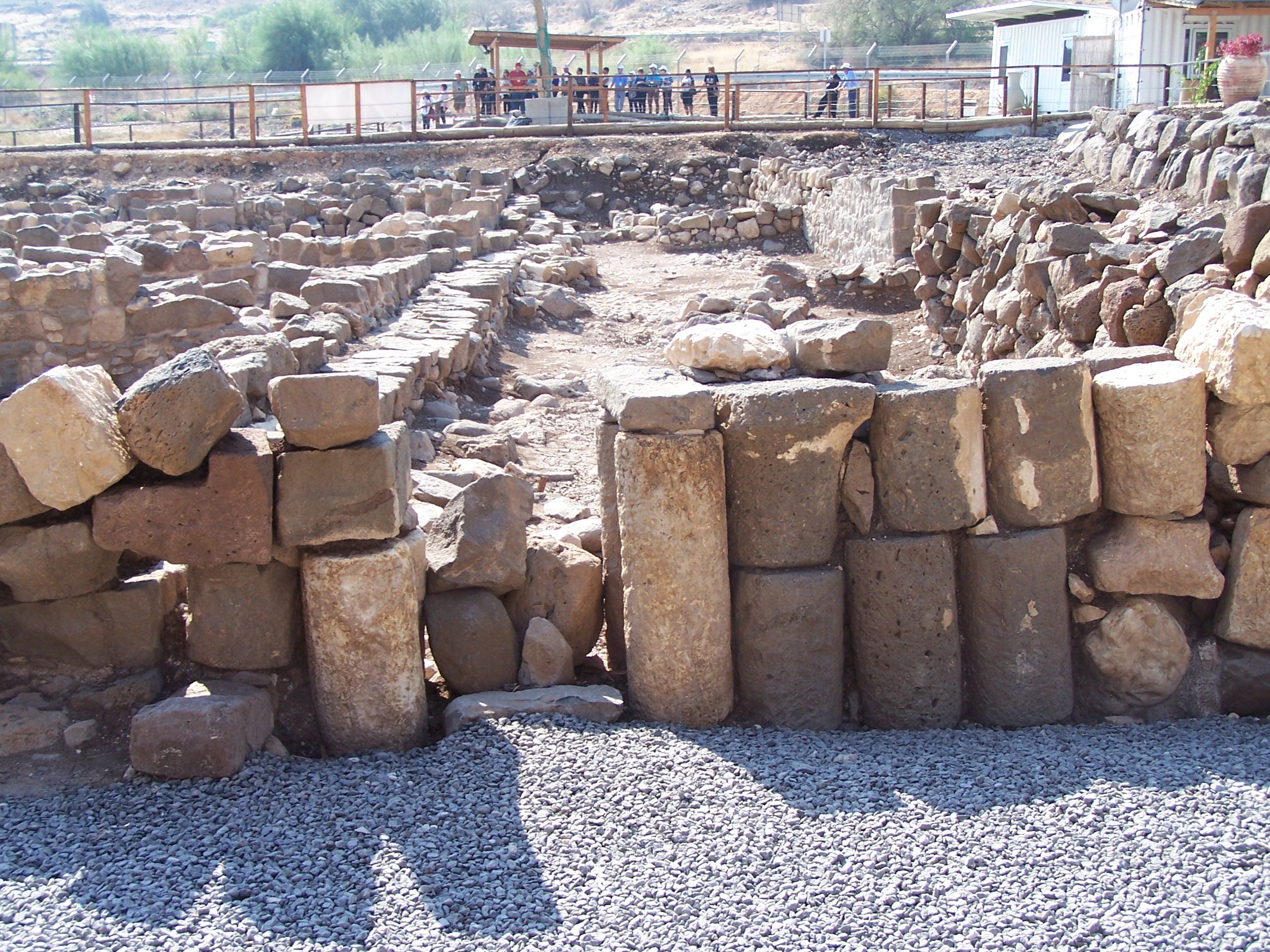 A Magdal street blocked with column drums, perhaps part of Josephus' defensive preparations for the Roman assault. Photo courtesy of Joshua N. Tilton.