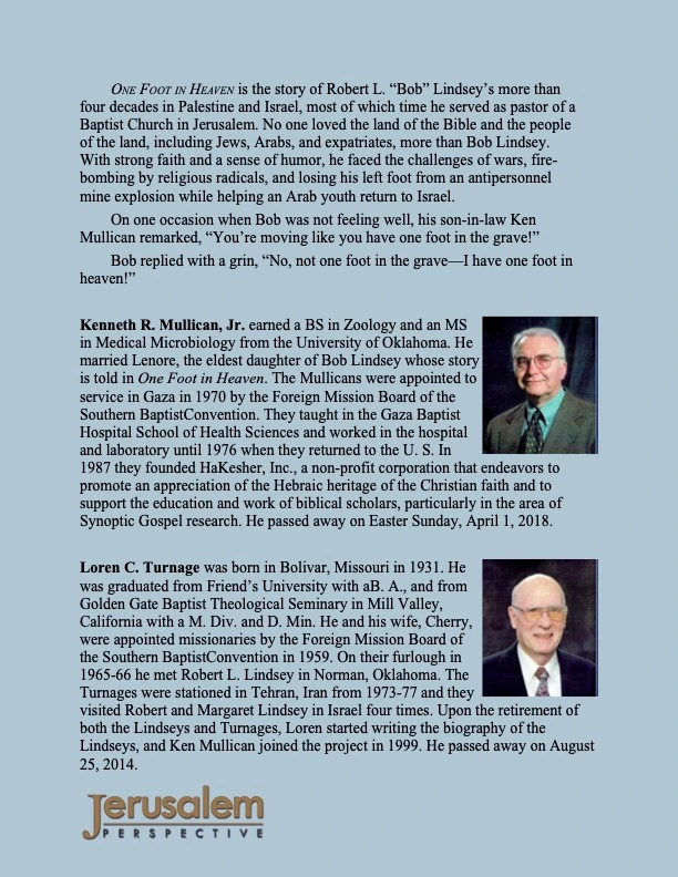 One Foot In Heaven: The Story of Bob Lindsey of Jerusalem - Image 3