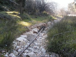 Closeup of the pipe shown in previous photo. To the left of the pipe curbing stones are visible. Photographed by David Bivin.